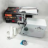 Потужна побутова м'ясорубка для дому Domotec MS-2018 2500 Вт, М'ясорубки хорошої якості XL-83, фото 5