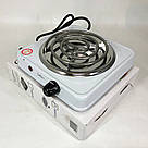 Плитка електрична переносна, Електроплита настільна побутова, Дискова плита для дому QG-55, фото 5