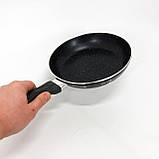Глибока сковорода для індукційної плити UNIQUE UN-5152 20 см, Сковорода для приготування на плиті VY-16, фото 2