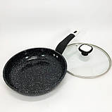 Сковорода для любителів готувати UNIQUE, Сковороди з покриттям від пригорання, Сковороди для індукції SP-52, фото 2