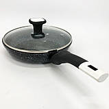 Сковорода для любителів готувати UNIQUE, Сковороди з покриттям від пригорання, Сковороди для індукції SP-52, фото 3