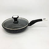 Сковорода для любителів готувати UNIQUE, Сковороди з покриттям від пригорання, Сковороди для індукції SP-52, фото 5