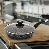 Сковорода для любителів готувати UNIQUE, Сковороди з покриттям від пригорання, Сковороди для індукції SP-52, фото 8