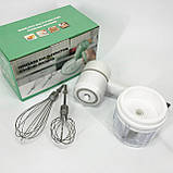 Міксер для приготування тіста і кремів, Міксер з насадкою для крему побутовий кухонний KR-89, фото 7