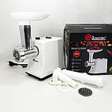 Електрична м'ясорубка з насадкою-кеббе, М'ясорубка з функцією овочерізки 'ясорубки для ковбасок PK-62, фото 3