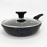 Сковорода з товстим дном UNIQUE, Туристичні сковорідки купити недорого, Сковорода для кухаря VB-76, фото 3