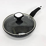 Сковорода з товстим дном UNIQUE, Туристичні сковорідки купити недорого, Сковорода для кухаря VB-76, фото 5