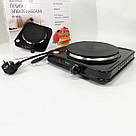 Домашня електрична плита, Кухонна плита електро для кухні Електроплита настільна одноконфорочна MR-32, фото 5