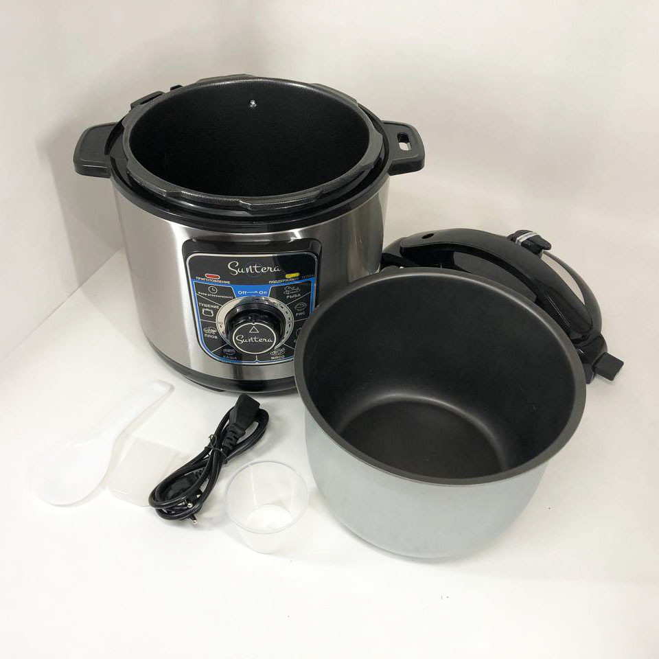 Мультиварка пароварка 5 л Мультиварка для дому якісна Скороварка з пароваркою 5 л QS-58, фото 1