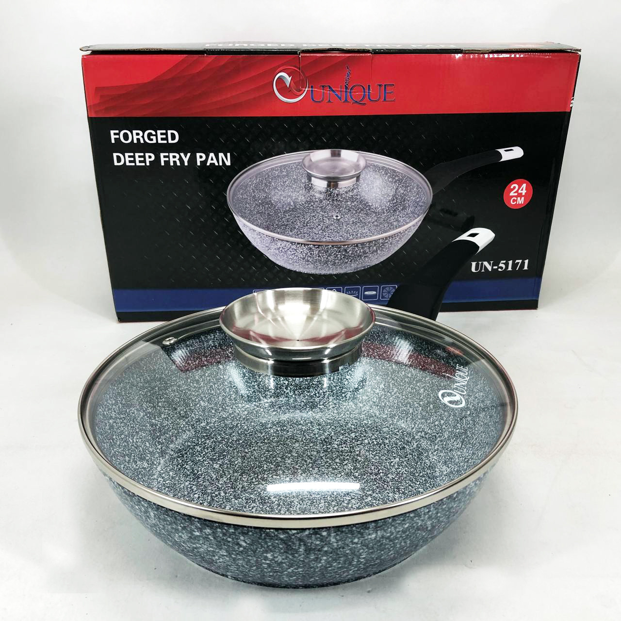 Алюмінієва каструля-сковорода, Сковорода для любителів готувати, Сковороди для індукції ZK-96, фото 1