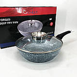 Алюмінієва каструля-сковорода, Сковорода для любителів готувати, Сковороди для індукції ZK-96, фото 2