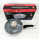 Алюмінієва каструля-сковорода, Сковорода для любителів готувати, Сковороди для індукції ZK-96, фото 7