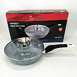 Алюмінієва каструля-сковорода, Сковорода для любителів готувати, Сковороди для індукції ZK-96, фото 9