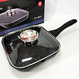 Сковорода кухонна для кухні, Зручна сковорода для щоденного використання Лита алюмінієва OY-54, фото 3