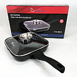 Сковорода кухонна для кухні, Зручна сковорода для щоденного використання Лита алюмінієва OY-54, фото 8