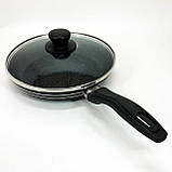 Сковорода кухонна для кухні UNIQUE, Практична сковорідка, Сковорода з алюмінієвим корпусом HL-83, фото 7