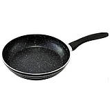 Сковорода зручна для приготування UNIQUE, Сковорода з товстим дном для готування на індукції YP-18, фото 2