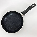 Сковорода зручна для приготування UNIQUE, Сковорода з товстим дном для готування на індукції YP-18, фото 6