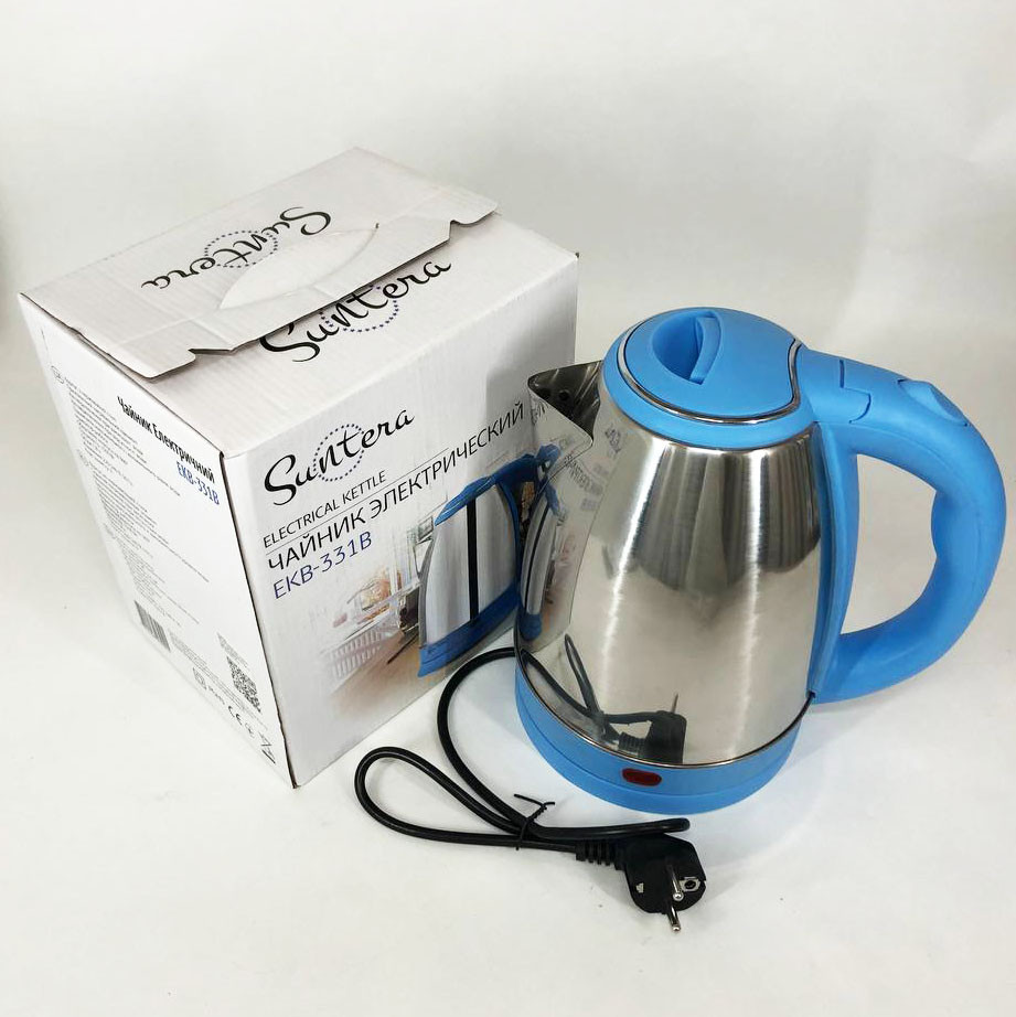 Потужний електричний чайник для дому, Чайники металеві з нержавіючої сталі, Стильний електричний чайник ZW-37, фото 1