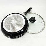 Сковорода якісна гриль UNIQUE UN-5165 26 см, Сковорода з антипригарним покриттям для газової плити PX-88, фото 9