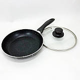 Сковорода фірмова UNIQUE, Легка сковорода для повсякденного використання якісна гриль DR-97, фото 2