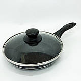 Сковорода фірмова UNIQUE, Легка сковорода для повсякденного використання якісна гриль DR-97, фото 7