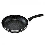 Глибока сковорода для індукційної плити UNIQUE UN-5154 24 см, Сковорода з антипригарним покриттям WL-38, фото 3