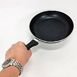 Глибока сковорода для індукційної плити UNIQUE UN-5154 24 см, Сковорода з антипригарним покриттям WL-38, фото 8