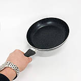 Сковорода для запікання в духовці UNIQUE, Сковорода якісна зручна на кухню Глибока для кухні MQ-65, фото 6