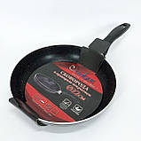 Сковорода для запікання в духовці UNIQUE, Сковорода якісна зручна на кухню Глибока для кухні MQ-65, фото 7