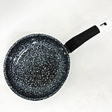 Сковорода антипригарна індукційна, Сковорода з антипригарним покриттям для газової плити MD-28, фото 4