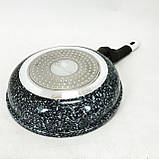 Сковорода антипригарна індукційна, Сковорода з антипригарним покриттям для газової плити MD-28, фото 6