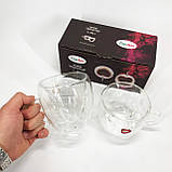 Ексклюзивна чашка з подвійними стінками Con, Склянки для чаю подвійні, Чашка з подвійним дном HQ-58, фото 4