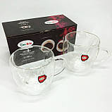 Ексклюзивна чашка з подвійними стінками Con, Склянки для чаю подвійні, Чашка з подвійним дном HQ-58, фото 10