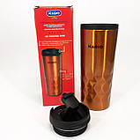 Гарячий термос для чаю, Стильний компактний термос, Термочашки для гарячих напоїв YC-21, фото 2