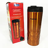 Гарячий термос для чаю, Стильний компактний термос, Термочашки для гарячих напоїв YC-21, фото 6