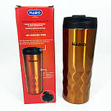 Гарячий термос для чаю, Стильний компактний термос, Термочашки для гарячих напоїв YC-21, фото 8