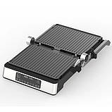 Притискний гриль для булочок і сендвічів Magio MG-356 2400 Вт, Складаний електричний гриль притискний MT-60, фото 3