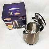 Гарний кухонний чайник MG-971, Бездротовий електричний чайник, Сучасний електрочайник для дому KE-48, фото 3