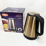 Гарний кухонний чайник MG-971, Бездротовий електричний чайник, Сучасний електрочайник для дому KE-48, фото 10