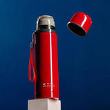 Термокружка вакуумна з поїлкою Well Done WD-7153R 350 мл, Термос для подорожей, Хороший якісний термос OE-84, фото 5