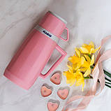 Термос для напоїв на спеку Magio, Термос питний туристичний Стильний компактний Баночка-термос OV-39, фото 7