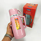 Термос для напоїв на спеку Magio, Термос питний туристичний Стильний компактний Баночка-термос OV-39, фото 9