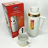 Термос для теплих напоїв Magio MG-1050W 1 л, Термокружка з вакуумною ізоляцією, Термокружка для походу YR-78, фото 4