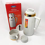 Термос для теплих напоїв Magio MG-1050W 1 л, Термокружка з вакуумною ізоляцією, Термокружка для походу YR-78, фото 5