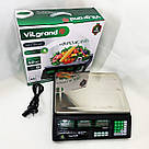 Ваги торговельні до 50 кг е 50кг на стіл ViLgrand VES-6V-40 40 кг, Ваги для ринку Ваги електронні RF-44, фото 3