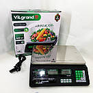 Ваги торговельні до 50 кг е 50кг на стіл ViLgrand VES-6V-40 40 кг, Ваги для ринку Ваги електронні RF-44, фото 6