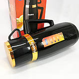 Термос для гарячих напоїв чаю, Термос для чаю помповий Хороший термос металевий WN-44, фото 3