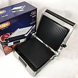 Гриль електричний MAGIO MG-355, Гриль контактний подвійний гладкий двосторонній контактний CJ-29, фото 3