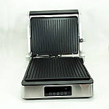 Гриль електричний MAGIO MG-355, Гриль контактний подвійний гладкий двосторонній контактний CJ-29, фото 9